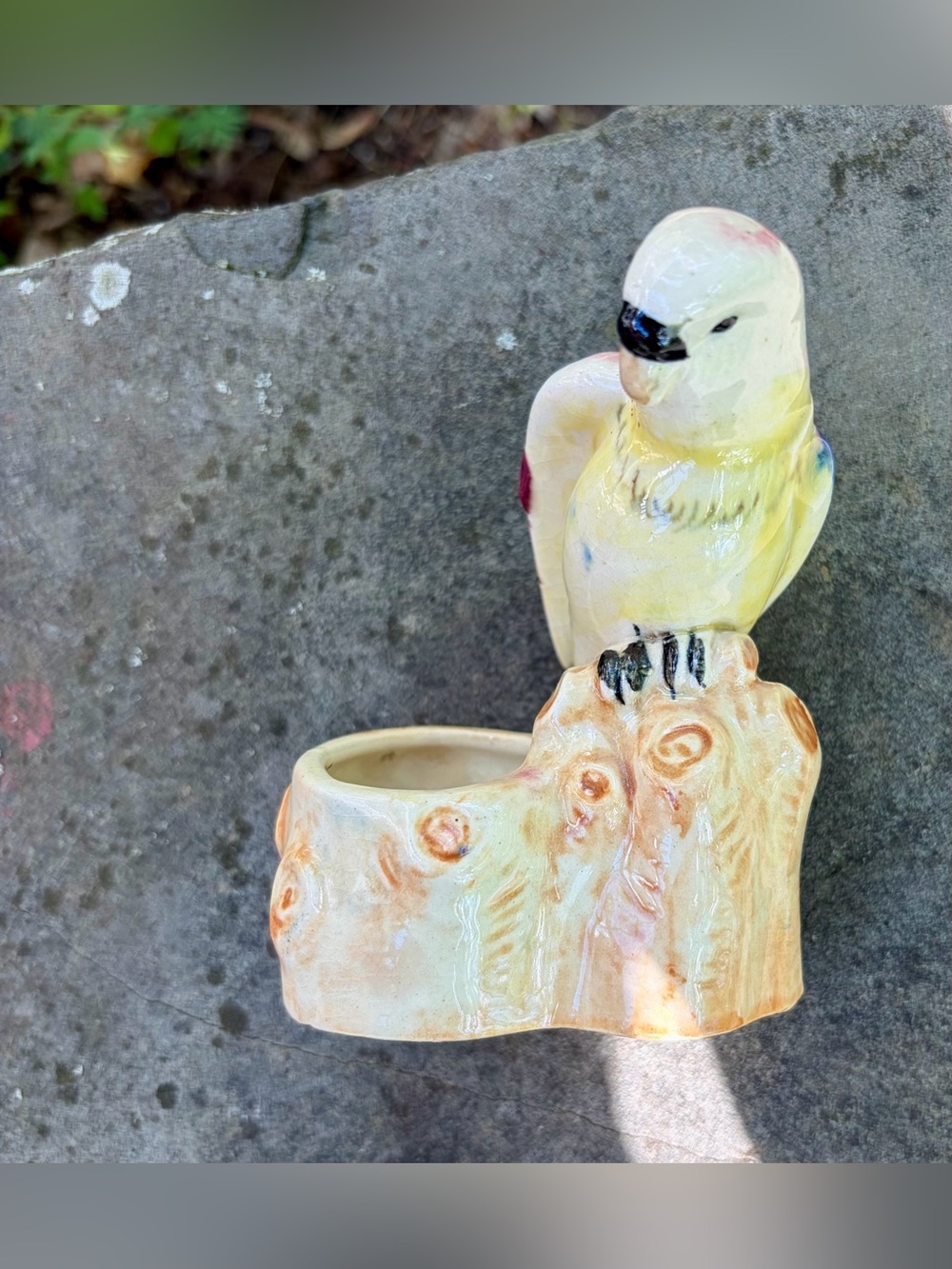 Parrot Bud Vase Made In Japan Look 4.5 Inches Tall
